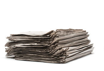 stack of newspapers