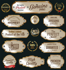 Metal plates premium quality golden collection