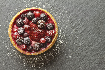 Autumn fruits cake