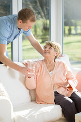 Fototapeta premium Male care assistant