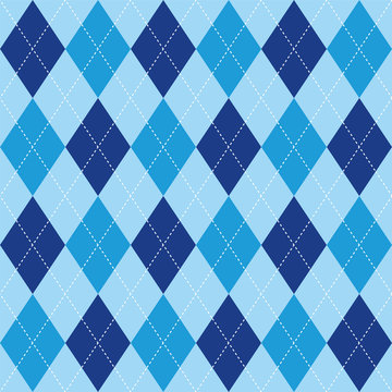 Argyle pattern blue rhombus seamless texture Stock Vector | Adobe Stock
