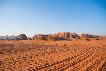 Off-road Wadi Rum desert
