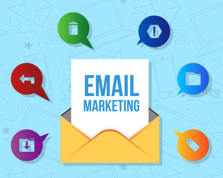 E-mail Marketing Design Concept