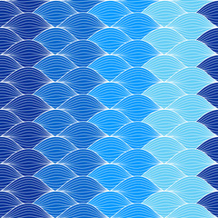 Abstract geometric pattern wave - 80758096