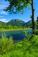 Dunajec river in spring landscape of Pieniny Mountains, Poland © pkazmierczak