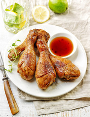 grilled chicken legs