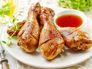 grilled chicken legs