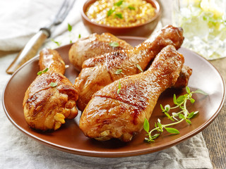 grilled chicken legs