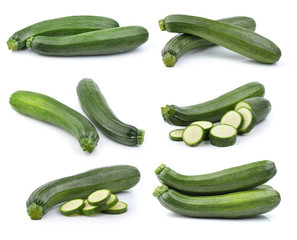 zucchini isolated on white background