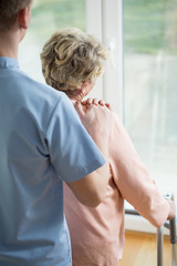 Obraz premium Staying in nursing home