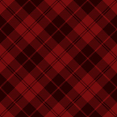 Red plaid tartan vector seamless pattern 1 - 80760429