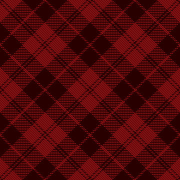 Red plaid tartan vector seamless pattern 1