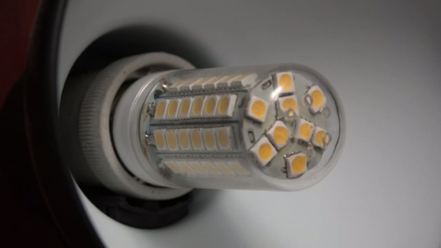Led Light Corn Lamp Zooming with Flashing. 4K, UltraHD, UHD