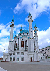 Fototapeta na wymiar Kul-Sharif mosque in Kazan Kremlin