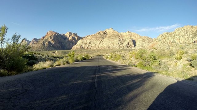 Red Rock Canyon Driving Time Lapse near Las Vegas