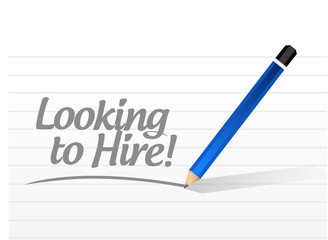 looking to hire message sign concept