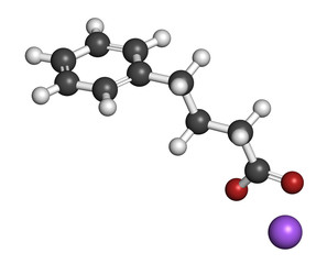 Sodium phenylbutyrate urea cycle disorders drug molecule