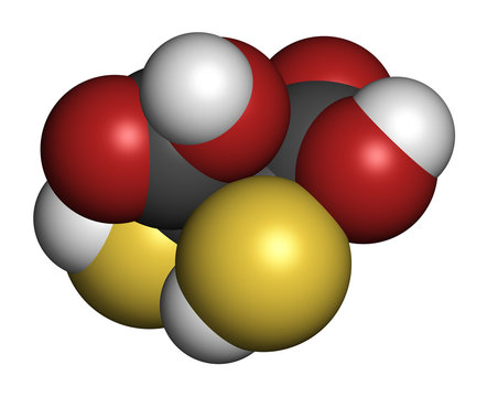 Succimer (dimercaptosuccinic acid, DMSA) lead poisoning drug 