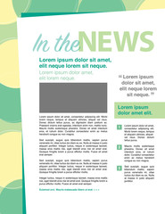 In the news page layout