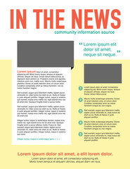 Newsletter page layout
