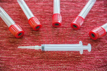 Syringe , needle and blood tube,Medical laboratory
