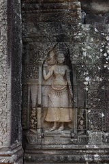 Fototapeta na wymiar Bayon Temple in Angkor, Siem Reap, Cambodia