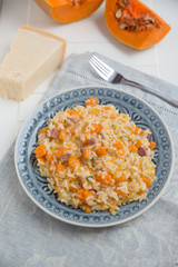 Kürbis Risotto
