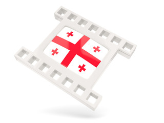Movie icon with flag of georgia
