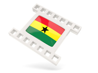 Movie icon with flag of ghana