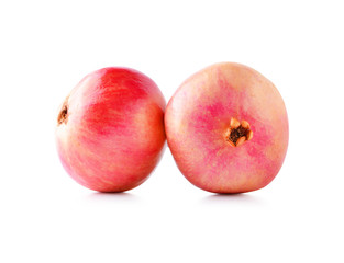 Red pomegranate  on white background