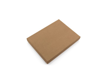 Brown paper box.
