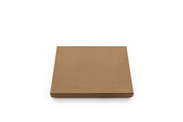 Brown paper box.