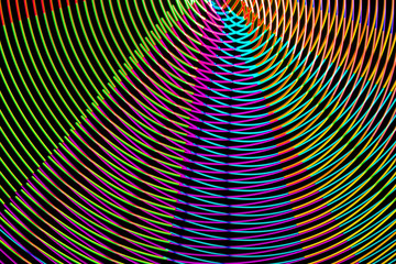 Obraz premium Abstract background made of magic neon lights.