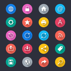 Web simple color icons