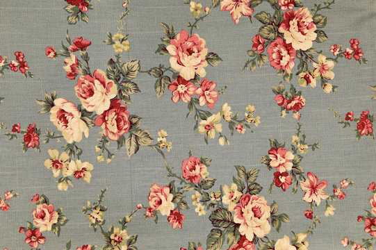 Background texture fabric floral pattern.