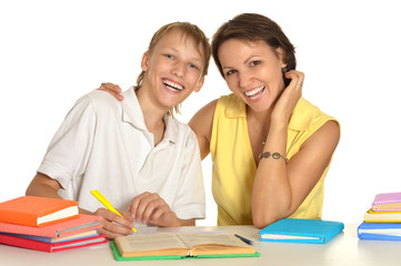 Fototapeta premium Mother and son