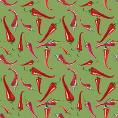 Pepperoni seamless pattern