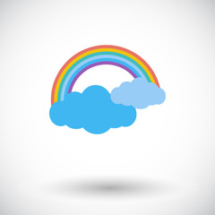 Rainbow single icon.