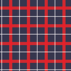 red and blue white plaid scottish pattern vector