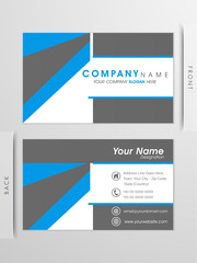 Creative visiting card or business card design.