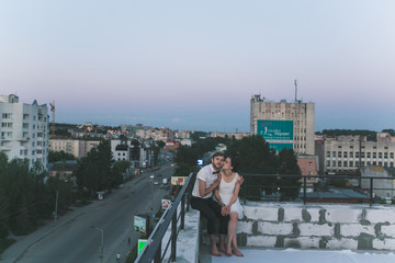 Fototapeta premium beautiful couple in the city