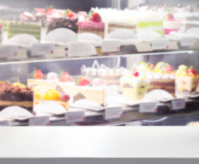 Table Top And Blur Interior Background