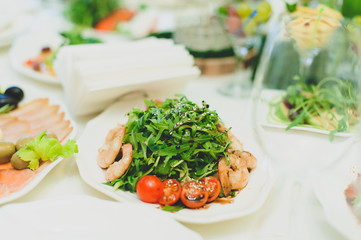Salad with Prawns