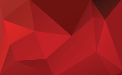 red low poly background vector