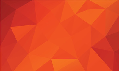 red and orange background abstract low poly vector