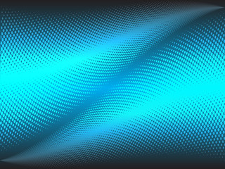 beautiful blue background with hafltone waves