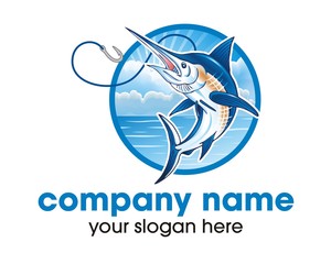 blue fish logo