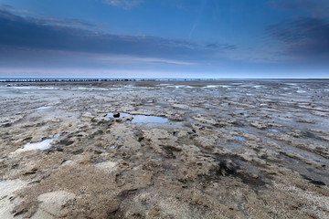 low tide on North sea coast