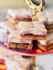 Marshmallow Jam Slice