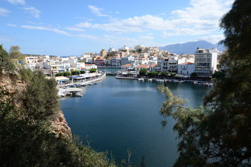 Naklejka na ściany i meble voulismeni-see in Agios Nikolaos, Kreta